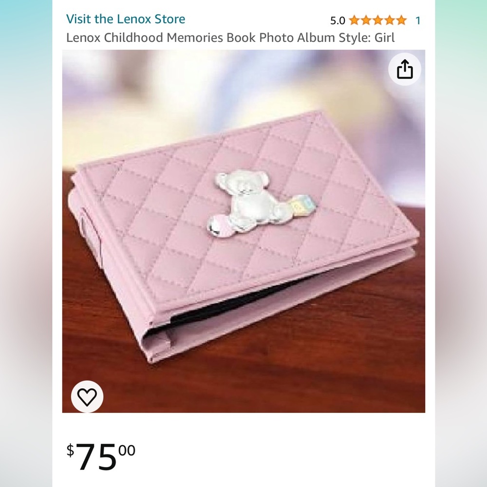 Brand new Lenox Childhood Memories Book Photo Album Style: Girl
